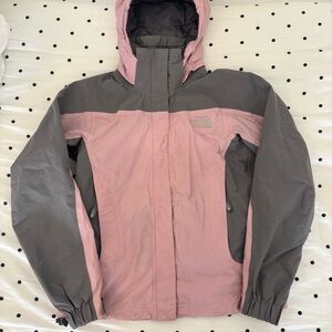 The North Face Women's Pink and Gray Hyvent Ski/Snow Jacket Size Small